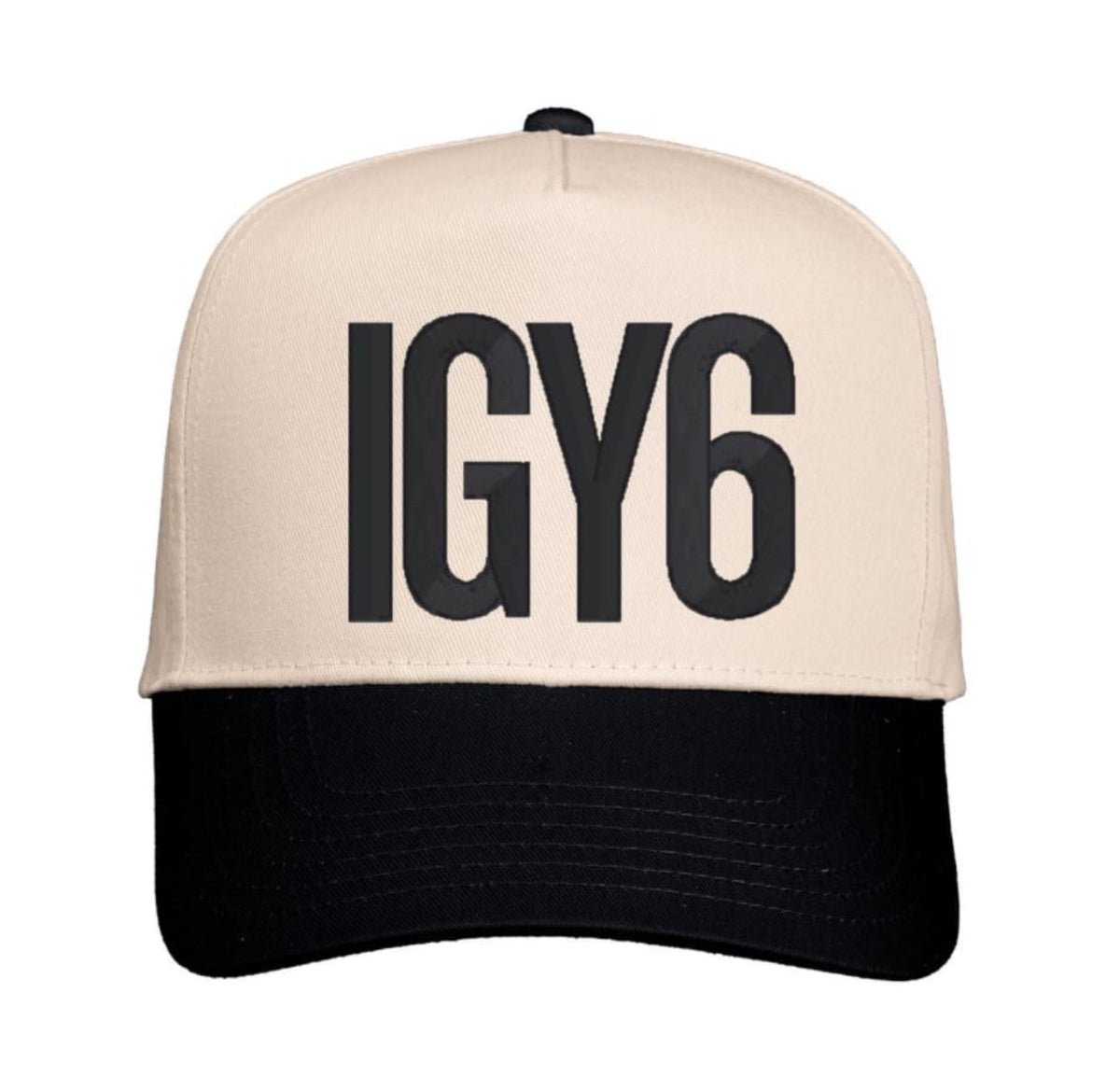 WE IGY6 Embroidered Cap - Khaki & Black