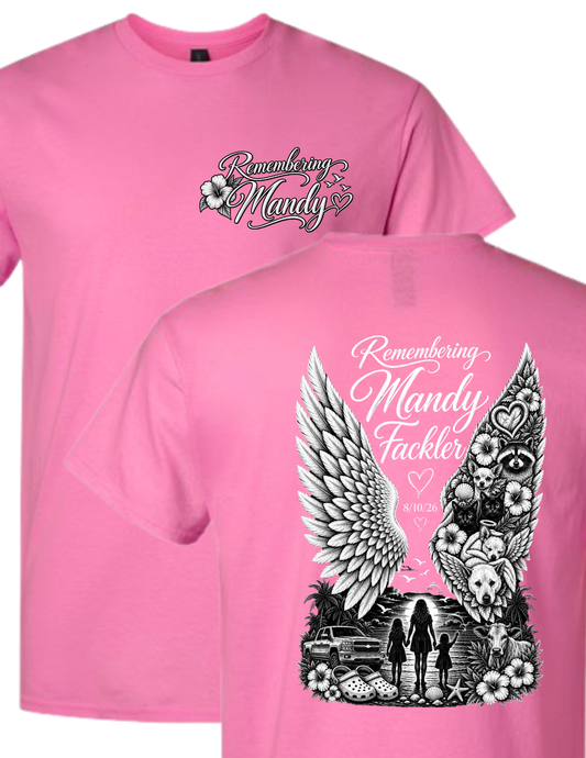 Remembering Mandy - Azalea T-Shirt - PLEASE SEE DESCRIPTION