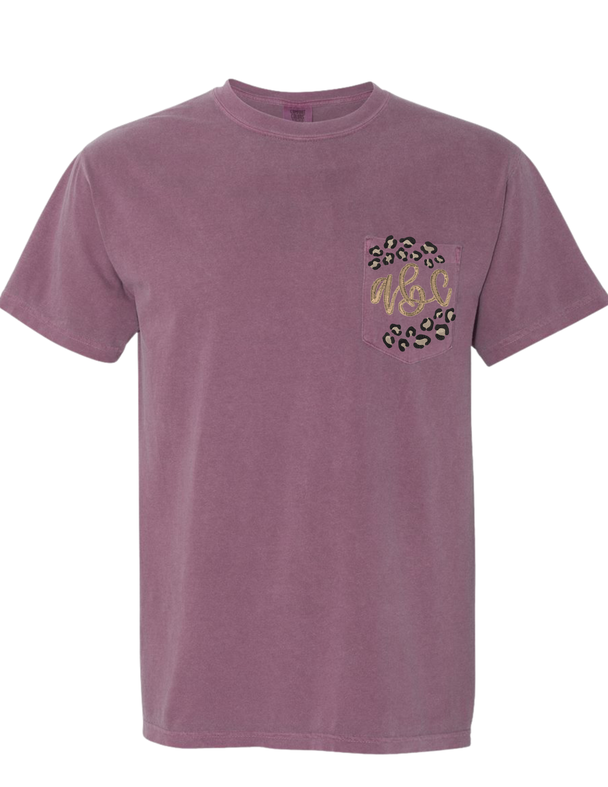 Leopard Monogram Pocket Tee