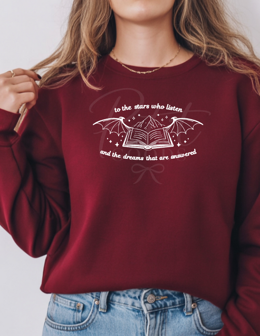PRE-ORDERS CLOSE 10/23/26 - 8:00AM EST - To the Stars Who Listen | Bookish Crewneck Sweatshirt